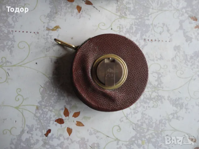 Кожена немска рулетка ролетка в кутия 25 метра , снимка 9 - Антикварни и старинни предмети - 48417689