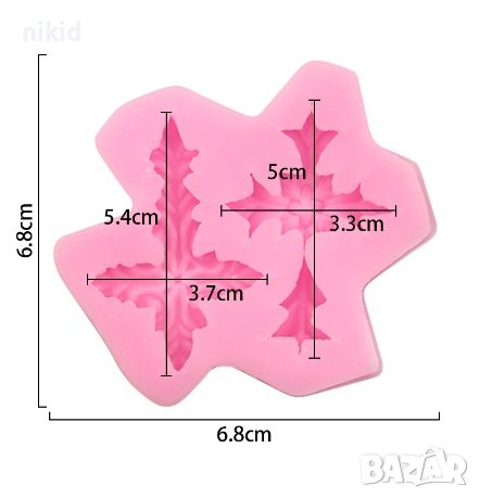  2 кръста кръст силиконов молд форма кръщене за украса декорация торта фондан сладки пита, снимка 2 - Форми - 13604752