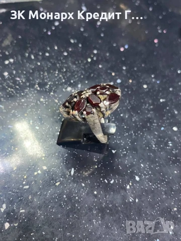 Сребърен пръстен/Липсва един камък,и е скъсан, снимка 3 - Пръстени - 50660669