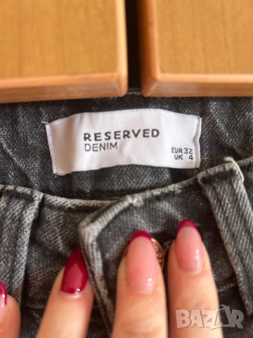 Сиви дънки Fit Mom, снимка 4 - Дънки - 52964047