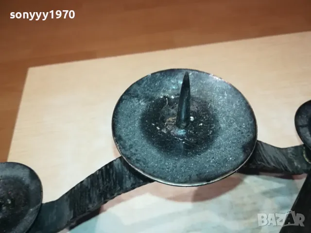 МЕТАЛЕН СВЕЩНИК 28Х20Х10СМ 3103251938, снимка 12 - Колекции - 49714658