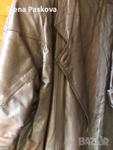 кожено яке италианско с ватирана подплата XL, снимка 3 - Якета - 42247274