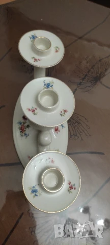 Порцеланов свещник Alka Bavaria Meissen, снимка 10 - Декорация за дома - 50941640