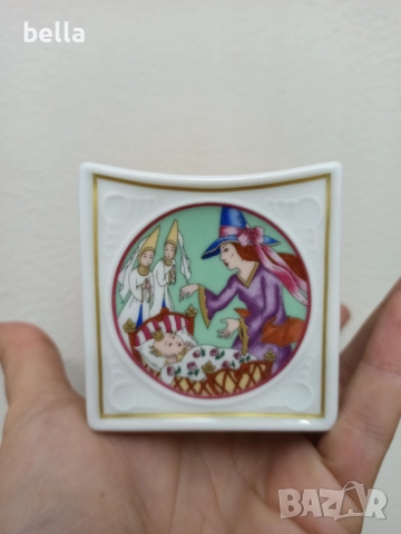 Порцеланов свещник Спящата красавица - Hutschenreuther 2000 , снимка 3 - Антикварни и старинни предмети - 51622447