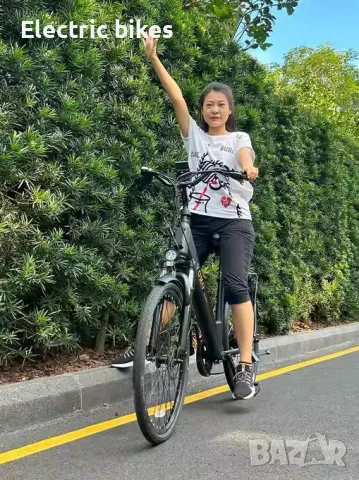 Електрически дамски велосипед Vomo CS20, 250W, 10Ah/36V, 26"+подаръци, снимка 4 - Велосипеди - 48113467