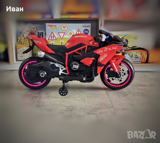 ТОП ЦЕНА!НОВО!Акумулаторен мотор Ninja Duo RED с 12V батерия,USB,LED, снимка 3 - Детски велосипеди, триколки и коли - 41326565