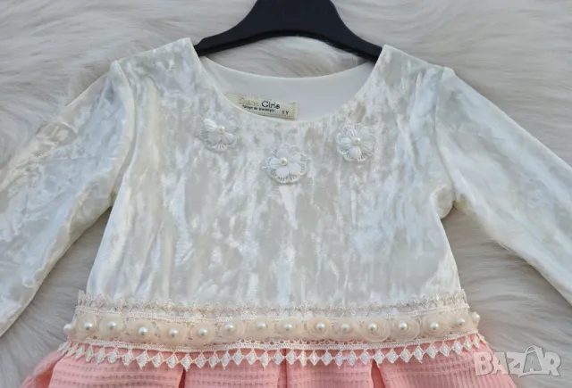 Детска официална рокля 9-12 месеца , снимка 4 - Бебешки рокли - 49520429