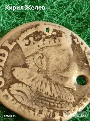 Сребърна монета 3 гроша 1594г. Сигизмунд трети Полша за КОЛЕКЦИЯ 52955, снимка 2 - Нумизматика и бонистика - 53106411