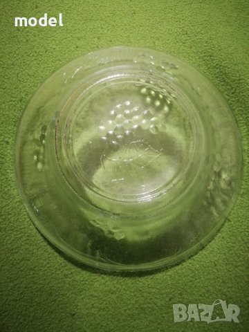 Ретро стъклена купа за плодове, фруктиера , снимка 7 - Чинии - 38948205