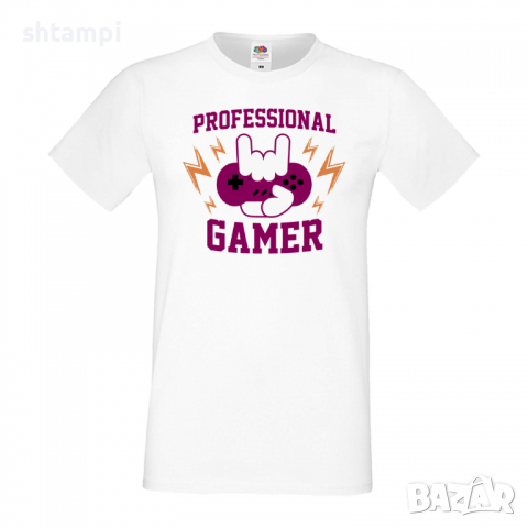 Мъжка тениска Professional Gamer, снимка 3 - Тениски - 36193357