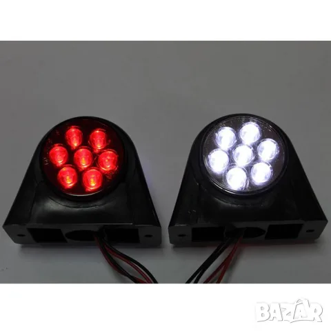 Комбиниран LED габарит 24 V, 74 x 94 mm, снимка 4 - Аксесоари и консумативи - 55864319