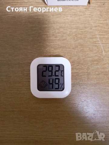 Дигитален термометър и влагомер, преносим, точно измерване, бял, 43x42x13mm , снимка 2 - Друга електроника - 53447496