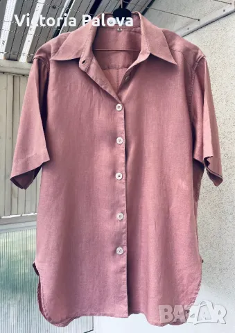 Ленена риза EDITH KUMAR CASUAL VINTAGE , снимка 9 - Ризи - 47294614
