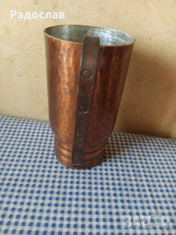 стара голяма медна чаша , снимка 5 - Чаши - 53289085