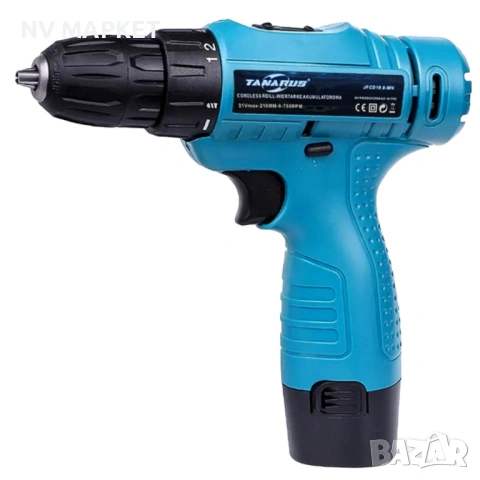 Комплект безжичен винтоверт с Led осветление, батерия и куфар , снимка 2 - Винтоверти - 53836645