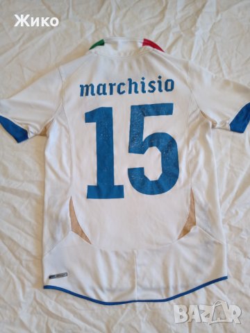 Италия 2010/11 оригинална гост футболна тениска PUMA фланелка за футбол с номер 15 CLAUDIO MARCHISIO, снимка 3 - Футбол - 40097644