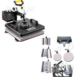 5 в 1 - Качествена Термопреса 38х38см с допълнителни приставки, снимка 3 - Други машини и части - 41043497