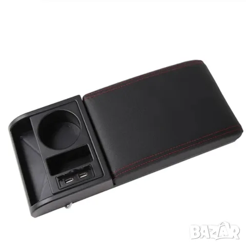 Универсален подлакътник за автомобил с 2 USB порта и поставка за чаша, снимка 4 - Аксесоари и консумативи - 55859911