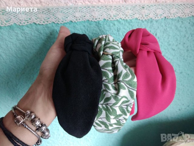 Диадеми с възел Цикламена диадема Черна Диадема Ръчна Изработка , снимка 2 - Аксесоари за коса - 41675727