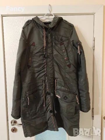 Страхотна дамска шуба Khujo XXL , снимка 3 - Якета - 49425300