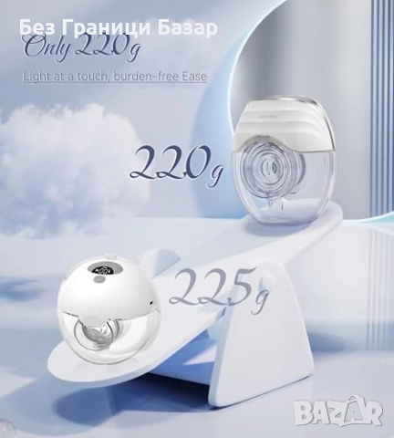 Нова Безжична помпа за кърма с бързо зареждане и ергономичен дизайн KISSBOBO GLE10, снимка 2 - Помпи за кърма - 51647382