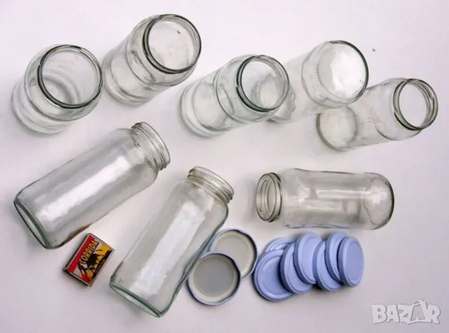 Български Стъклени БУРКАНИ на винт 580 мл Бурканчета за Капачки тип ТУИСТ-ОФ ТО63 за Консерви БАРТЕР, снимка 3 - Буркани, бутилки и капачки - 47262086