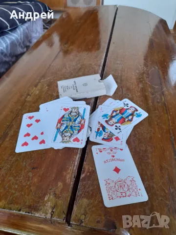 Стари Атласни карти за игра #2, снимка 3 - Други ценни предмети - 50058566