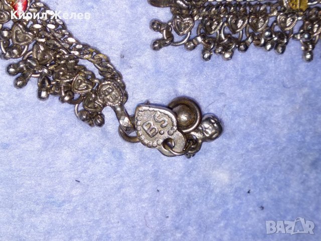 СТАРИНЕН ПОСРЕБРЕН ЕТНОГРАФСКИ РЯДЪК АВТОРСКИ НАКИТ ОГЪРЛИЦА За НОСИЯ КОЛЕКЦИЯ РЪЧНА ИЗРАБОТКА 34531, снимка 13 - Антикварни и старинни предмети - 40552658