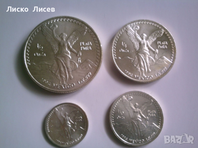 Мексико Либртад 1994 1/2,1/4,1/10,1/20  oz унция