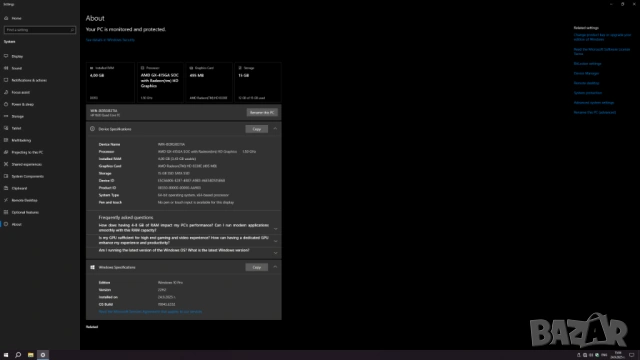 HP t620 Mini PC, снимка 5 - Работни компютри - 53336167
