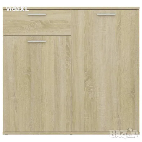 vidaXL Бюфет, дъб сонома, 80x36x75 см, инженерно дърво, снимка 6 - Бюфети - 56147840