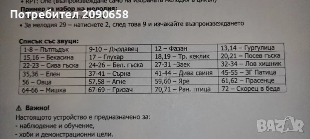 Звуков имитатор 84 звука, Фирмена Гаранция., снимка 5 - Оборудване и аксесоари за оръжия - 49176053
