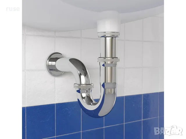 НОВИ! Тръбен сифон от неръждаема стомана хром, снимка 2 - Други стоки за дома - 48681239