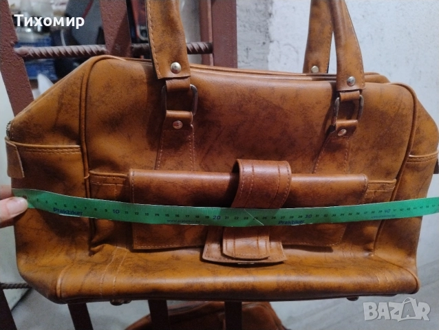 Голяма кожена чанта за път / Сак от естествена кожа, снимка 8 - Чанти - 52594140