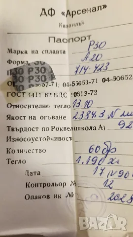 Твърдосплавни пластини Р30, форма А-20