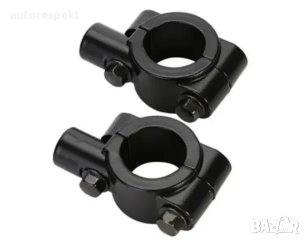 Стойка конзола за огледалото на мотоциклет - 8мм черен 2бр/к-т, снимка 4 - Аксесоари и консумативи - 49617300