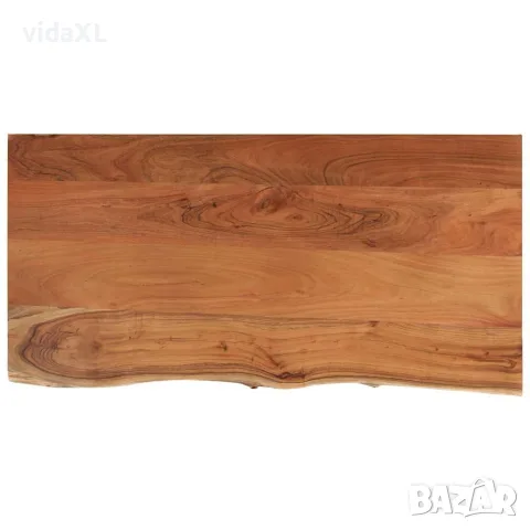 vidaXL Плот за маса, 80x40x3,8 см, правоъгълен, акация масив, жив ръб