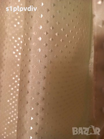 Качествена завеса за баня + телескопична шина, снимка 2 - Пердета и завеси - 42221664