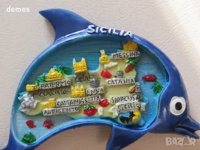 Магнит от Сицилия, Италия, снимка 4 - Колекции - 48070943