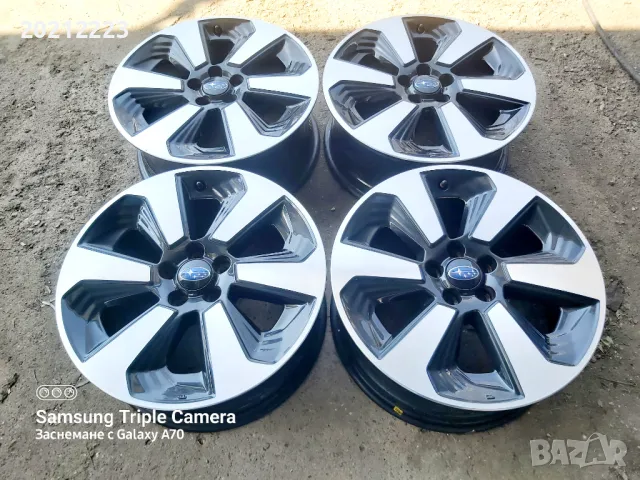 4 броя алуминиеви джанти за Subaru Forester,Legasy,Impreza 17, снимка 4 - Гуми и джанти - 49772282