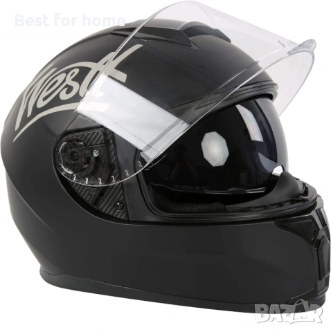 Мотоциклетна каска Westt Storm X - каска за цялото лице за мотоциклет (РАЗМЕР L), снимка 8 - Аксесоари и консумативи - 53540048