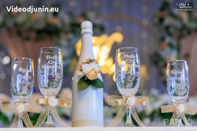 Гравирани сватбени чаши , снимка 4 - Декорация - 48735820