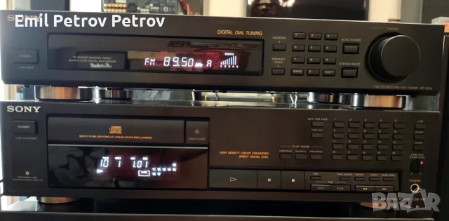 ⭐⭐⭐ Sony – CD плеър CDP-591 + подарък Дигитален тунер ST-S170