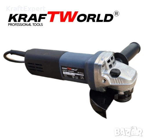 Ъглошлайф KraftWorld 125мм с Плавен Старт и Регулиране на Обороти, снимка 4 - Други инструменти - 50547385