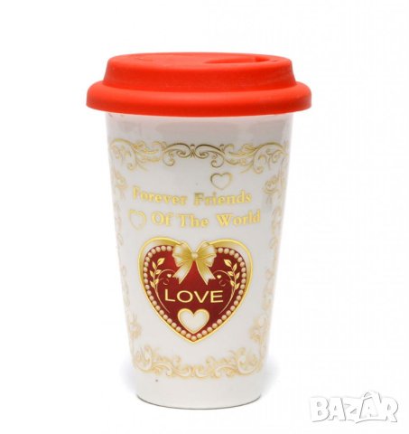 Чаши за чай  със силиконов капак 2бр, снимка 4 - Чаши - 41710358