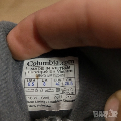 COLUMBIA BUTY LIFOP Водоустойчиви ботуши за сняг номер 42, снимка 10 - Мъжки ботуши - 39317387