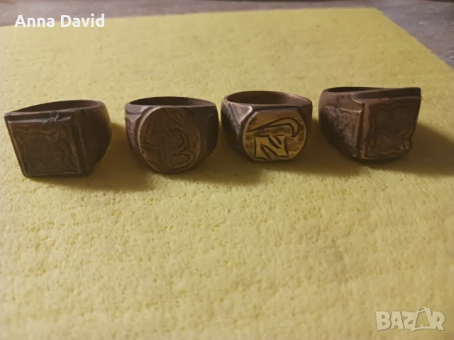 старинни бронзови масивни пръстена , снимка 2 - Антикварни и старинни предмети - 50867462