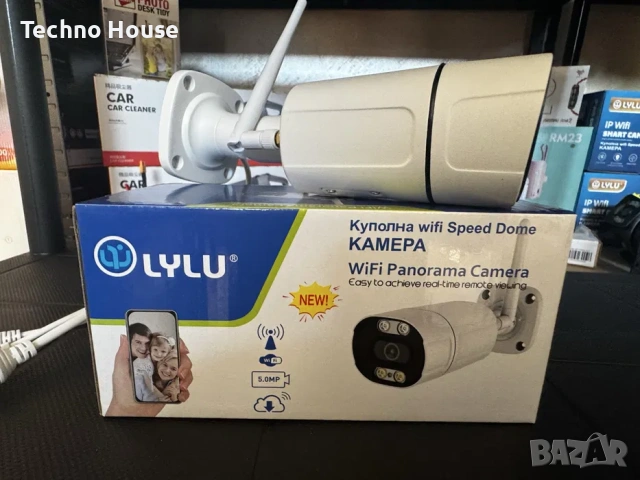 Външна 5MPX WiFi камера с метален корпус, нощно виждане до 40м