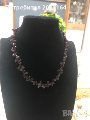 Колие от гранат , снимка 2 - Колиета, медальони, синджири - 50886013