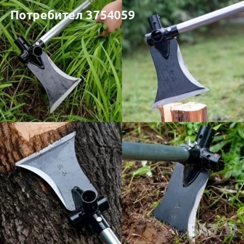 Многофункционален градински инструмент 4 в 1 – брадва, лопата, мотика и сърп в едно, снимка 4 - Други инструменти - 53076553